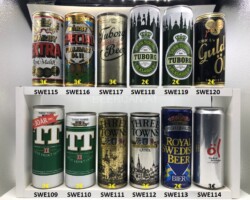 SWE109-120 Swedish beer cans, swedisch beer can collector, Schweden Bierdosen