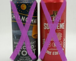 THA080-081 Chang Mai Winter Night Cacao Stout, Leo Supreme Signature Edition Brew, Thailand beer can collection, Beer can Collecror Thailand, Thai Craft Beer