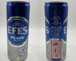 TUR029 Efes Pilsen Slim Can 0,25 Turkey beer can, Beer Can Collector Turkey, Turkish Beer Can Collection, Bierdose Türkei