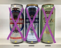UKR001-003 Ukraine beer can collection, beer cans from Ukraine, beer can collector