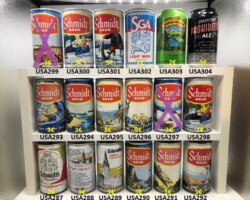 USA287-304 USA beer can, American Beer cans, beer can collector Schmidt Beer Scenic Cans, beer can collecor, USA beer cans