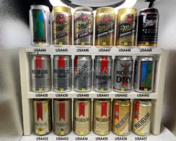 USA432-449 Michelob Beer Cans, Michelob Light, Michelob Dry, Michelob Golf Edition Hole 18, Miller Genuine Draft Light,  miller Genuine Draft American Beer Cans 355ml, USA beer cans, BCCA, Beer Can Collector USa, US Beer Cans, beer can collection