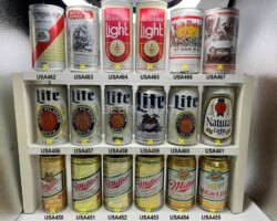 USA450-467 Miller High Life, Miller Lite Anheuser Bush Natural Light, Narragansett Lager Beer, National Bohemian Beer Collectors Edition Ship, Old Milwaukee Light, Old Dutch The good Beer, Olde Frothingslosh Pittsburgh Brewing Company, American Beer Cans 355ml, USA beer cans, BCCA, Beer Can Collector USA, US Beer Cans, beer can collection