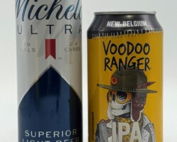 USA610-611 Michelob Ultra Superior Light Beer Slim Can, New Belgium Voodoo Ranger IPA, American Craft Beer Cans, USA Beer Can Collector, BCCA, USA beer can, American Beer cans, Beer Can Collector, Craft Beer Can USA